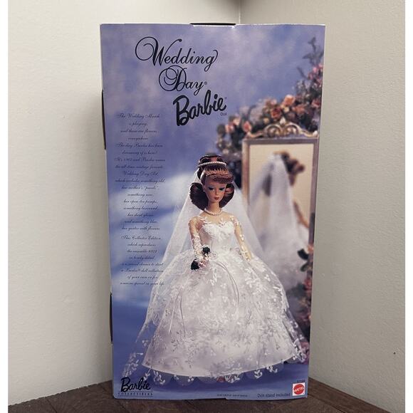 Wedding Day Barbie Doll Collector Edition 1996 Fashion Repro 1961 NIB Red Hair - Picture 3 of 16